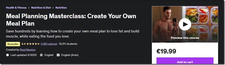 Meal Planning Masterclass Create Your Own Meal Plan