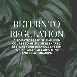 Somatic Wellbeing - Return to Regulation